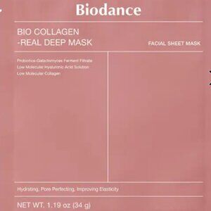 NEW- Set of 4 Face Mask Sheet- Biodance  Bio Collagen Real Deep Mask